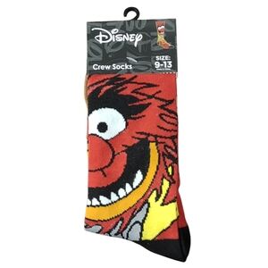 Disney Men's Red Animal Crew Socks Novelty